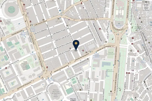 Mapa con la situación del despacho en la calle Damasco, 21, Córdoba